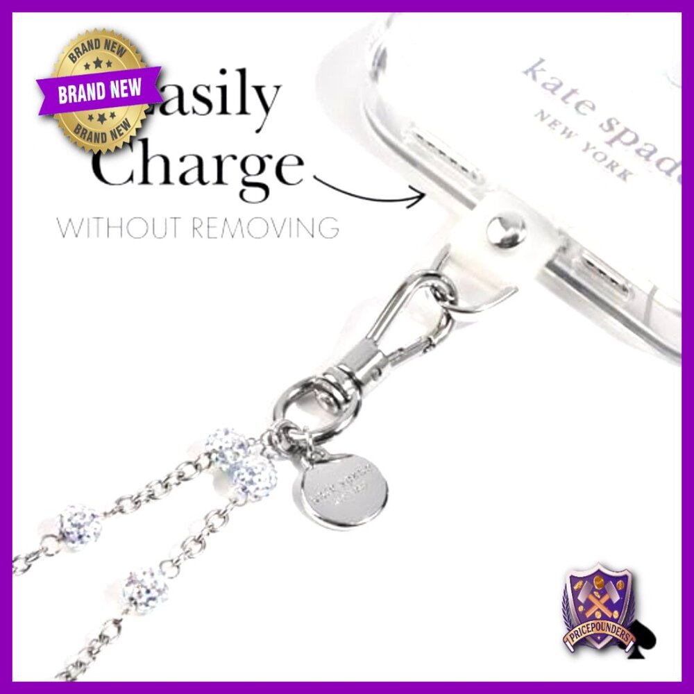 Detachable Phone Lanyard Elegant Silver Chain Y2K Chic Hands-Free Accessory - Picture 5 of 6